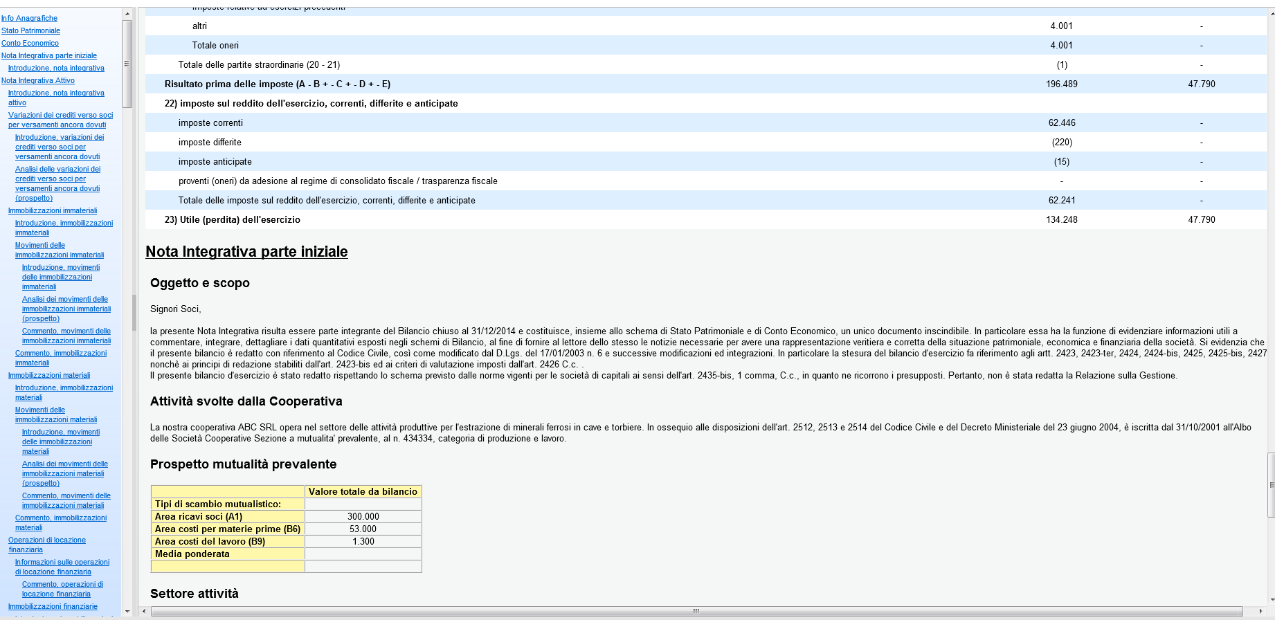 In alto a sinistra del servizio TEBENI integrato nel modulo ADP sono presenti i menu per gli altri servizi messi a disposizione da InfoCamere : Validazione