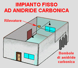 Sostanze Estinguenti I GAS INERTI L Anidride Carbonica e l Azoto sono utilizzati per l estinzione degli incendi in ambienti al chiuso.