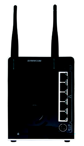 Primi passi con l'data Tank Gateway Lato posteriore del Data Tank Gateway l lato posteriore comprende: 1. Connessione per antenna WLAN 2. Pulsante di reset hardware 3.