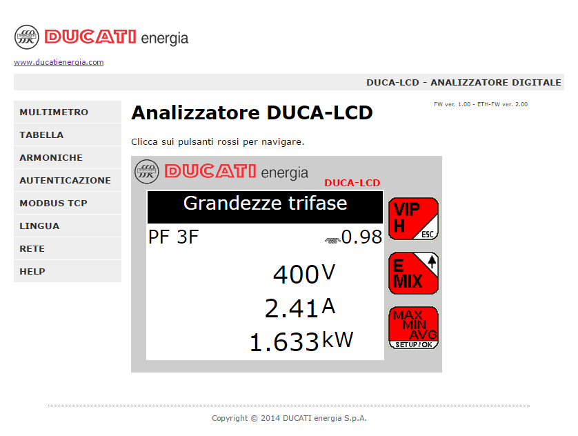 Successivamente, lasciando sempre il DHCP dello strumento disabilitato, procedere in alternativa come segue: Collegare il PC direttamente al DUCA-LCD mediante un cavo di rete In alternativa,