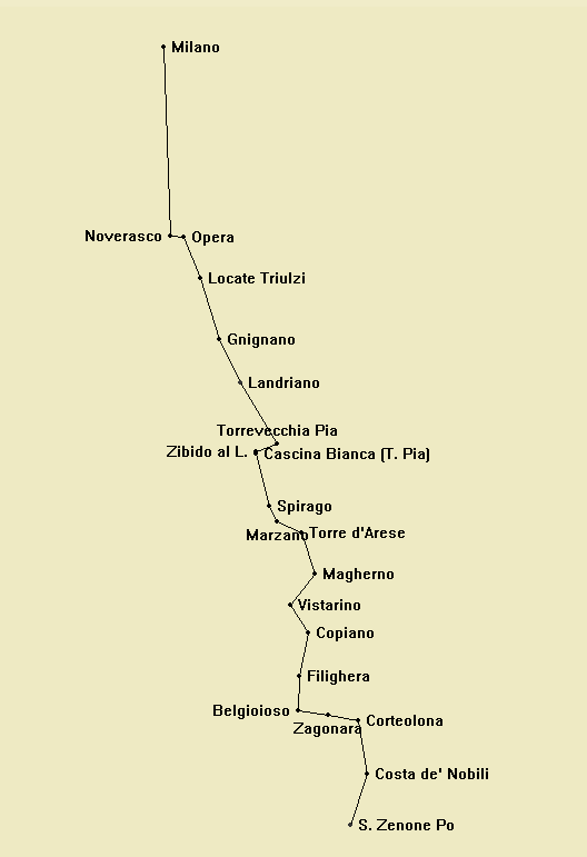 SCENARIO DI RIFERIMENTO STATO DI FATTO Figura 19 Linea 155 Schema percorso S.r.l.