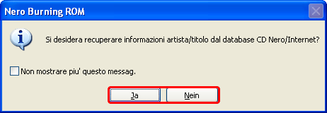 3. Fare clic sull'icona di menu Audio. 4. Fare clic sull'icona Converti CD audio in file audio. > Si apre la finestra di dialogo Nero Burning ROM. 5.