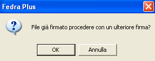 Per procedere all apposizione della firma digitale su un atto o documento bisogna dapprima selezionare il file che si intende firmare e cliccare sul bottone FIRMA.