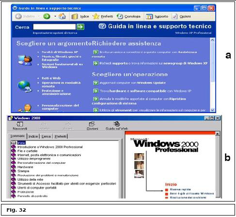 Guida in linea di Windows La guida si può consultare seguendo i