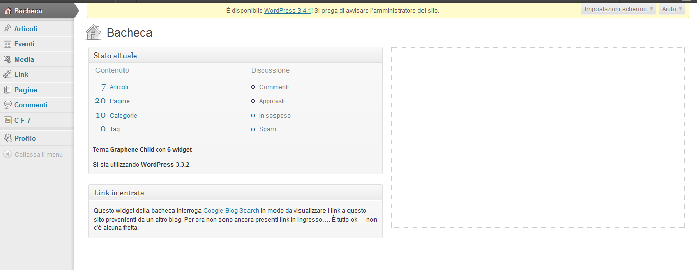 GUIDA ALL'USO DEL PANNELLO DI AMMINISTRAZIONE Accedere alla HomePage del sito: http://www.peritiagrari.