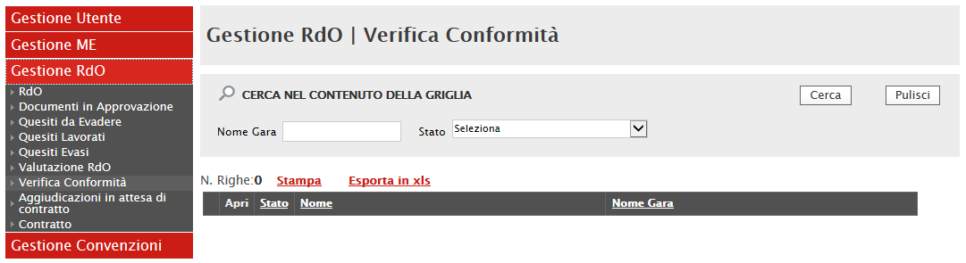 Nel caso in cui sia stata invece selezionata la verifica di conformità ex post essa sarà eseguibile solo dopo la definizione della graduatoria, e saranno pertanto ammesse all esame di verifica tutte