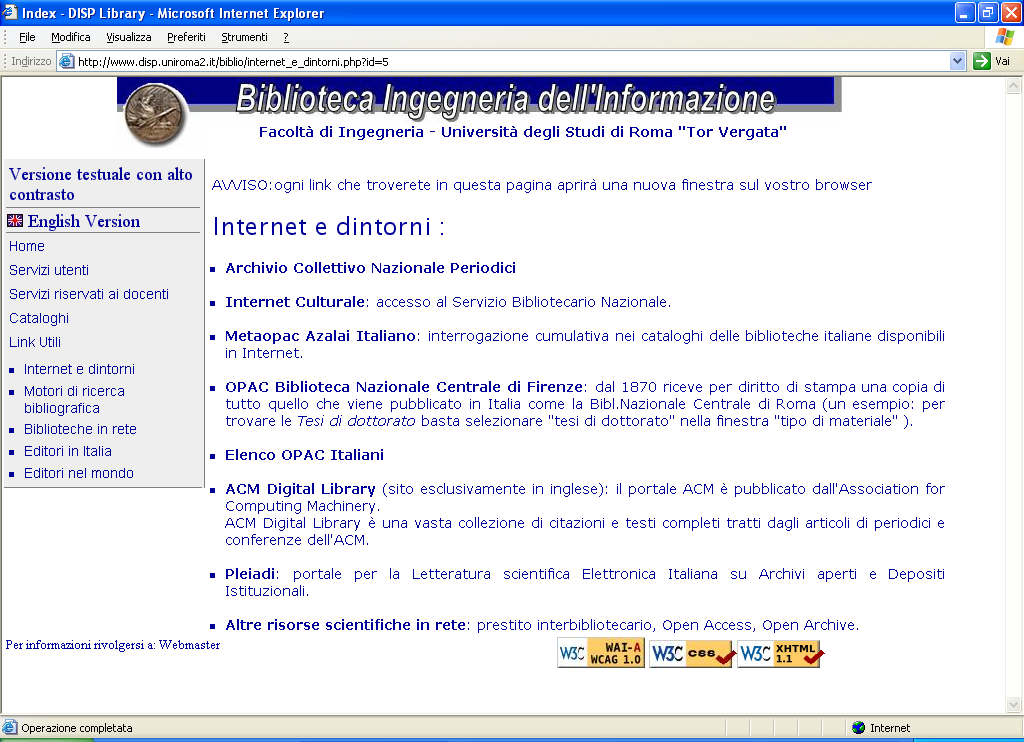 Esempio di URL: Biblioteca