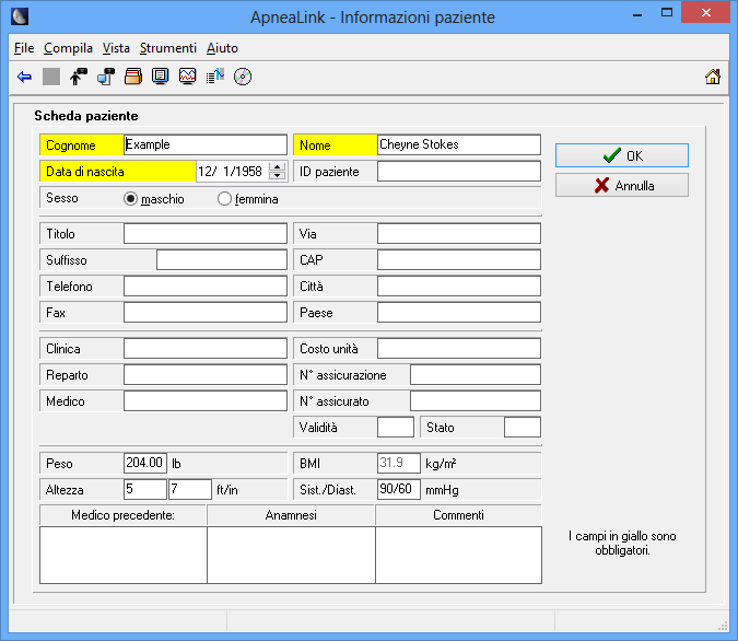 Interfaccia utente e funzioni del software 1 2 6 3 5 4 1 Barra dei menu con i menu principali: Le diverse funzioni del programma si trovano nei menu principali.