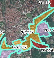 Insediamento urbano lineare Tangenziale Nord SUB-AMBITO 22S6 PSC- Foglio 7 CTG 01- Tutele e Vincoli Ambientali CTG 02- Emergenze culturali, storiche e paesaggistiche CTG 03- Rispetti e Limiti