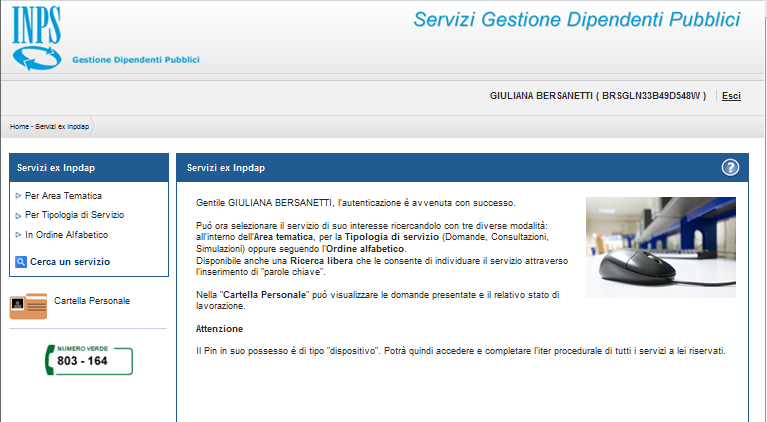 Accesso ai servizi Gestione Dipendenti Pubblici per