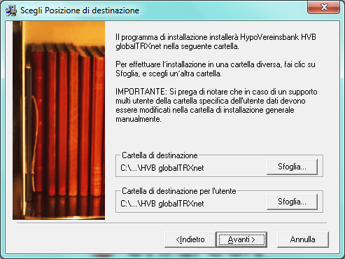 6 Passo 7 Confermare le condizioni di licenza con <Avanti >. Passo 8 Prendere nota dei dettagli sull installazione per Windows Vista e Windows 7.