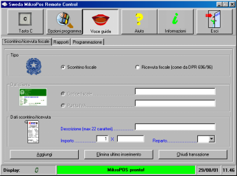 Premessa Questo programma è stato sviluppato per permettere una più facile gestione del Registratore di cassa Sweda MikroPOS.