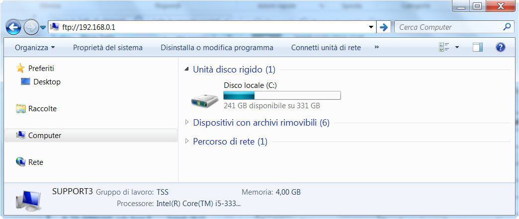 Windows 7/Vista/XP 1. Aprire il menu Start e lanciare Esplora risorse (o digitare Win+E sulla tastiera). 2.