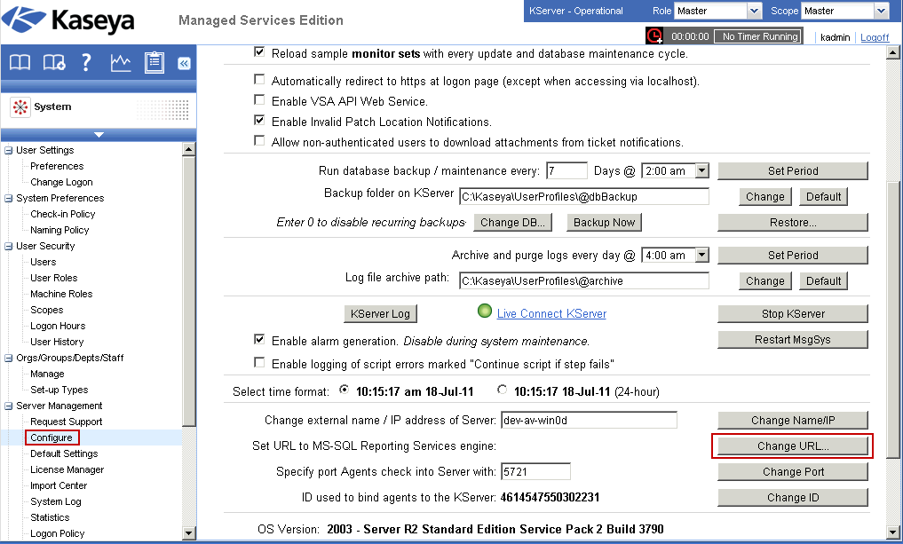 Configurazione di SQL Server Reporting Services Impostazione dell'url del logo per i report Se nei report SSRS non viene visualizzato il logo, la causa potrebbe essere una delle seguenti: Procedura