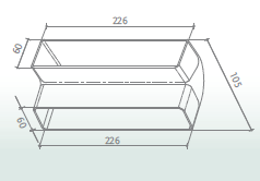 Modello : TUBO TR 1500 Codice: 1120157294 Tubo rettangolare Colore : plastica bianca Misure : 220 x 55 x 1500 mm LISTINO : 45,00 Modello : RACCORDO RCR Codice: 1120157295