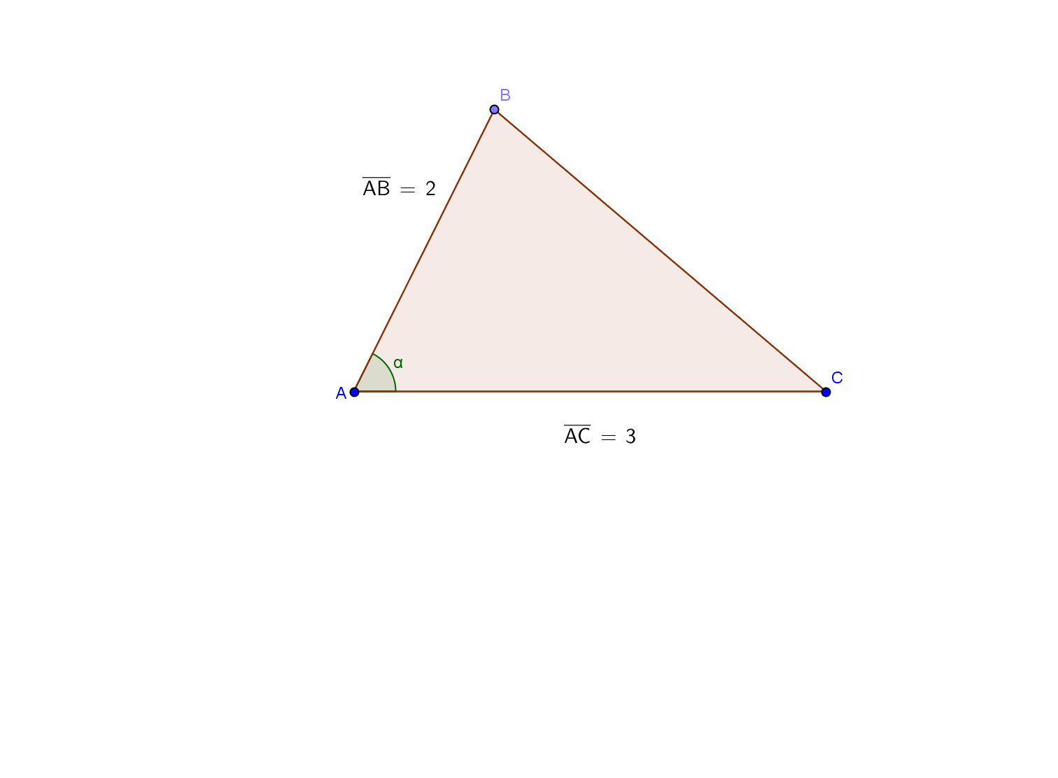 Risoluzione quesiti ordinamento Quesito N.1 Indicata con α la misura dell angolo CAB, si ha che: 1 Area ( ABC ) = AC AB sinα = 3 sinα π 3 sinα = 3 sinα = 1 α = Il triangolo è quindi retto in A.