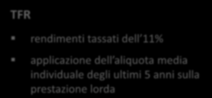 Il regime fiscale di TFS e TFR La tassazione dei trattamenti di fine servizio è diversa da quella del trattamento di fine rapporto. Di seguito il confronto TFS defiscalizzazione di 309,87 ( 600.