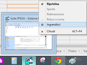 Caso 7 : Dopo l installazione dell agg.to cliccando sulla Suite il programma sembra aprirsi ma rimane ridotto a Icona nella barra in basso.