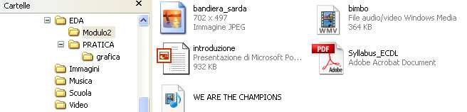 ESERCITAZIONE (6) Copiare file/cartelle da unità CD sul disco rigido Copiare il file schema_hardware.doc nella cartella EDA Copiare i file ciao.txt, esempio1.htm, pub.mdb, esercizio1.