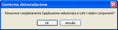 Eliminazione del programma 1. Fare doppio clic sull icona Installazione applicazioni. 2. Selezionare EPSON AlbumMaker 2.0, quindi fare clic sul pulsante Rimuovi. 3.