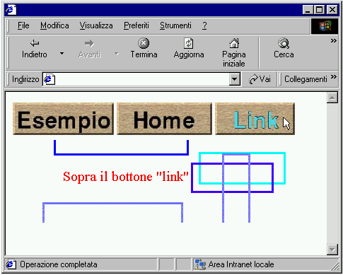 Figura 5 Esempio di roll-over composto Nel Listato 2 si è fatto uso di una nuova funzione predefinita: eval(). Essa ritorna l oggetto descritto dalla stringa passata come argomento.