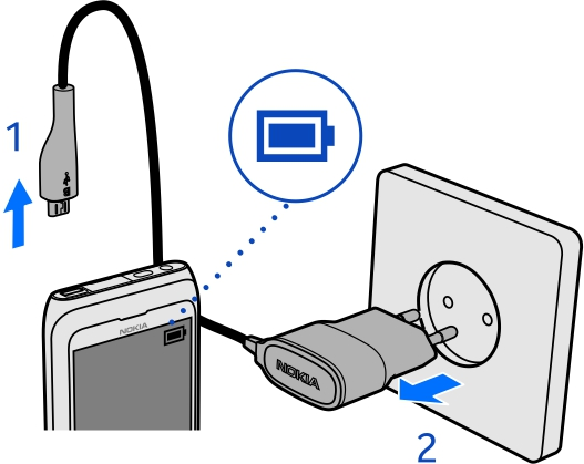 14 Operazioni preliminari Quando il livello di carica della batteria del telefono è basso, viene attivata la modalità di risparmio energetico.