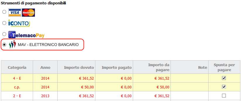 1.3.6 MAV Figura 43 Riepilogo pagamento Scegliere Paga Sarà proposto il