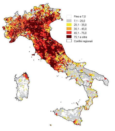 Come presentare i dati Valori assoluti per ogni territorio, ma soprattutto incidenza sulla