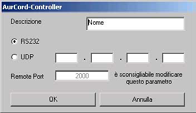 Utilizzo di AurCord-Controller L utilizzo del software di controllo è immediato e di facile comprensione; in questo manuale non vengono riportate le istruzioni relative al comando diretto del DVR