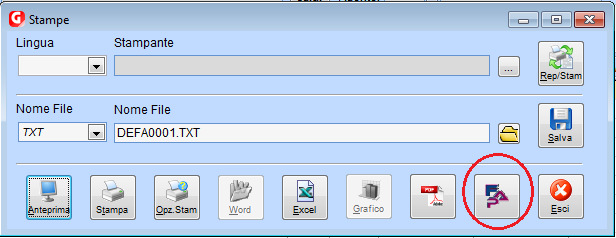 cartella di destinazione del file Cliccando sul pulsante 'Ok' il file viene generato con il nome e nella posizione specificata.