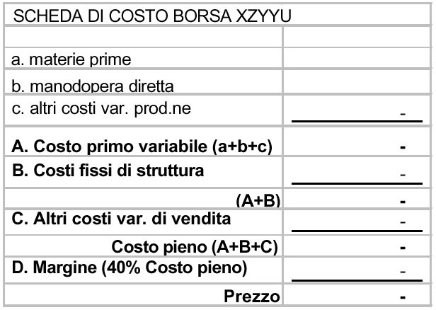 B. attribuzione dei costi dei centri ausiliari ai centri costo finali e dei centri struttura rettamente al prodotto (chiusura a 2 