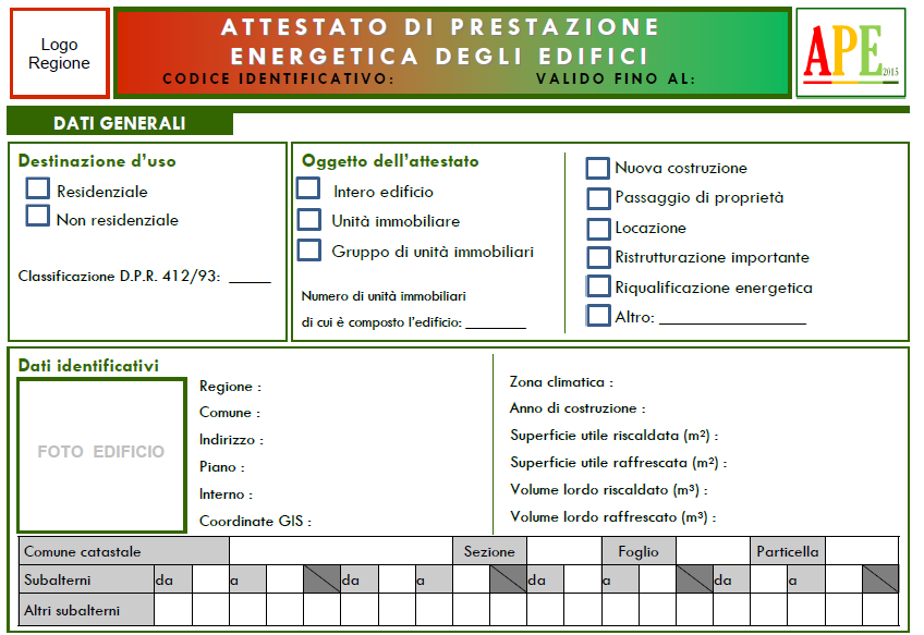 D.M. Nuove linee guida Entrata in vigore 01/10/2015. Conformità alla direttiva 2010/31/UE. Indici espressi in kwh/(m 2 anno) per tutte le destinazioni d uso.