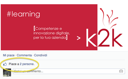 dovrebbero seguire la pagina Facebook di Key2Know e cosa troveranno seguendola. Questa presentazione eviterà di fare passare la tua presentazione come spam; c.