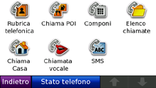 Esecuzione di chiamate in vivavoce Uso della chiamata in attesa Quando si riceve una seconda chiamata (chiamata in attesa) durante una conversazione telefonica, il nüvi visualizza la finestra