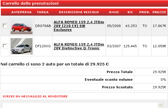LA NOSTRA VETRINA 3 SELEZIONA LE AUTO CHE VUOI PRENOTARE E AGGIUNGILE AL TUO LOTTO VIRTUALE 4 ORGANIZZA IL