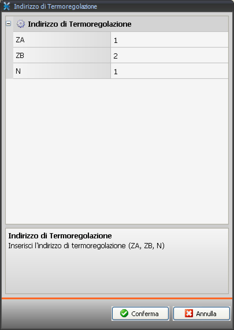 TiF453 Istruzioni d uso Indirizzo sonda Cliccare per inserire l indirizzo della sonda Slave.