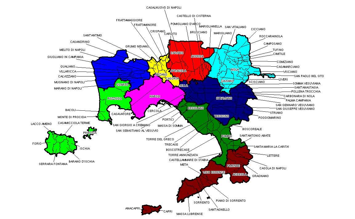 Mercato provinciale Come già per i precedenti rapporti, l intero territorio della Provincia di Napoli è stato suddiviso in 8 macroaree più il capoluogo: Acerra-Pomigliano, Area Flegrea, Giuglianese,