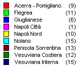 Figura 4: Distribuzione in macroaree dei comuni della provincia di Napoli La suddivisione tiene conto delle peculiarità socio-economiche-ambientali dei diversi ambiti provinciali, anche se, per