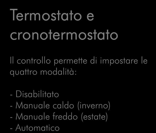 quattro modalità: - Disabilitato -