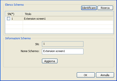 I campi visualizzati sono: - Titolo: Nome del dispositivo - Desc: Descrizione del dispositivo - IP: indirizzo ip del dispositivo - Porta: porta TCP del dispositivo - Utente: username per accedere al