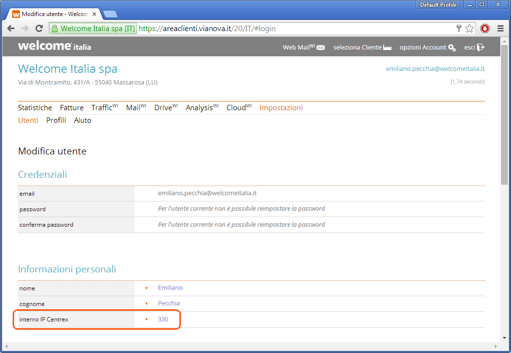 22 Configurazione e utilizzo Vianova Communicator WI Vianova Communicator WI è un applicazione CTI (Computer Telephony Integration) per Windows che consente di collegarsi alle tue rubriche di