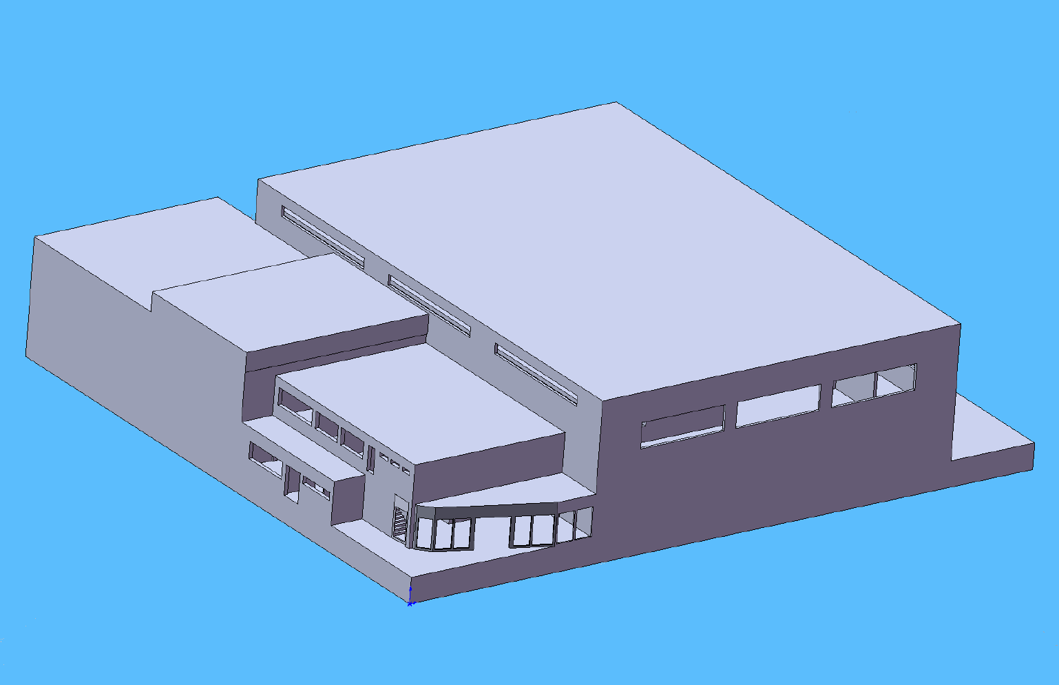 11 Figura 9 Schema 3D completo dell edificio la cui planimetria è riportata nella Figura 8.