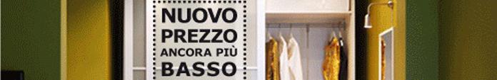 24% Diminuzione dei prezzi al pubblico dei guardaroba