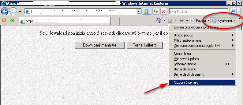 INDICAZIONI PER LA CORRETTA IMPOSTAZIONE DEI BROWSER NELL UTILIZZO DEL SISTEMA WebCare Di seguito si forniscono le indicazioni da