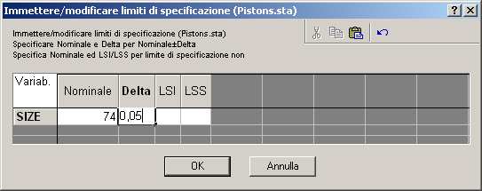 Nella finestra Selezionare Variabili (e variabile di gruppo opzionale), si selezioni Size all interno della lista Variabili per le analisi, e Sample all interno della lista per... (var.