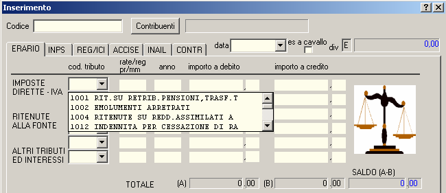 Dopo aver confermato il contribuente (che apparirà indicato), inserire la data di pagamento. La banca eseguirà l addebito alla data indicata, anche se la spedizione è precedente.