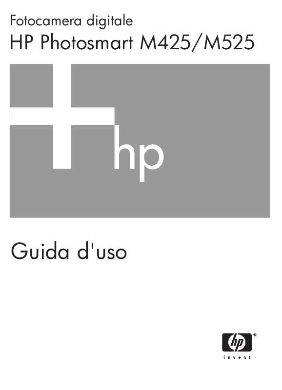 Istruzioni dettagliate per l'uso sono nel manuale Istruzioni per l'uso HP PHOTOSMART M525 Manuale d'uso HP PHOTOSMART M525 Istruzioni d'uso HP