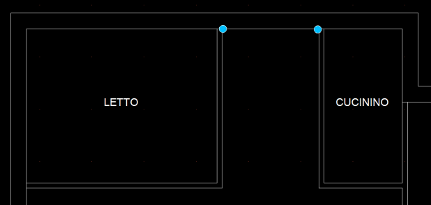 Se, ad esempio, sono stati realizzati due vani utilizzando per il primo lo spigolo superiore sinistro e per il secondo lo spigolo superiore destro, volendo Incastrare tra di essi un ulteriore