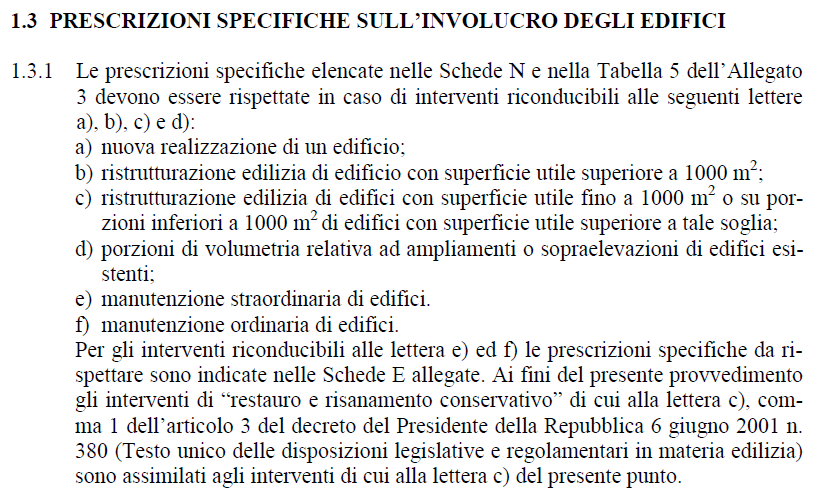 I ponti termici e i requisiti legislativi regionali Rifermento