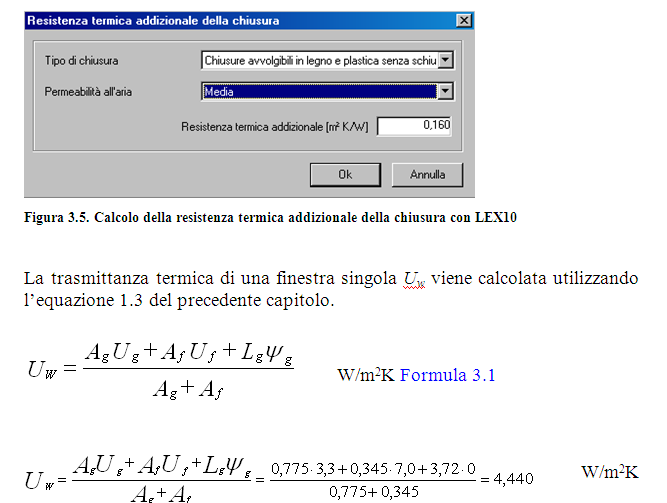 Calcolo della trasmittanza termica degli